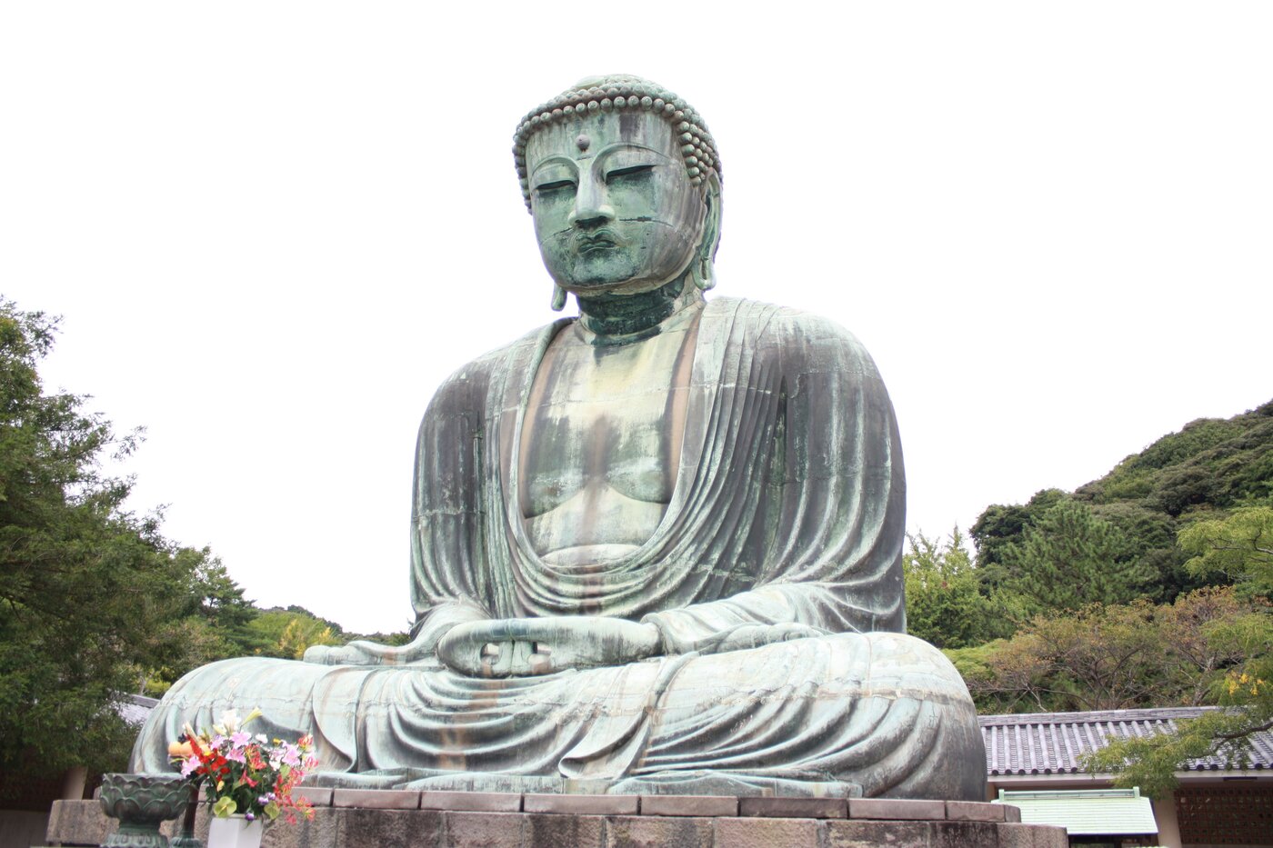 The Great Buddha of Kamakura (Daibutsu), 13 metres of bronze since the 13th century